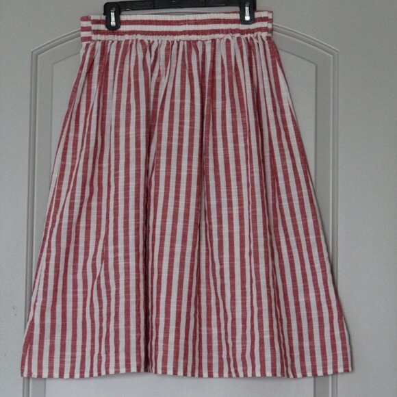 Pinstripe Midi Skirt - Picture 2 of 4